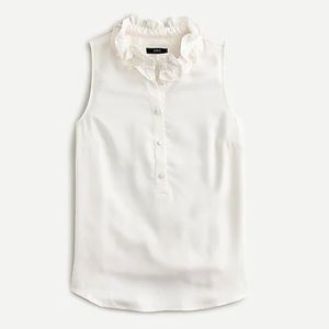 J. Crew Ruffleneck Sleeves Top - Small